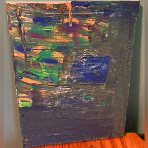Abstract Painting- Midnight Sparkle